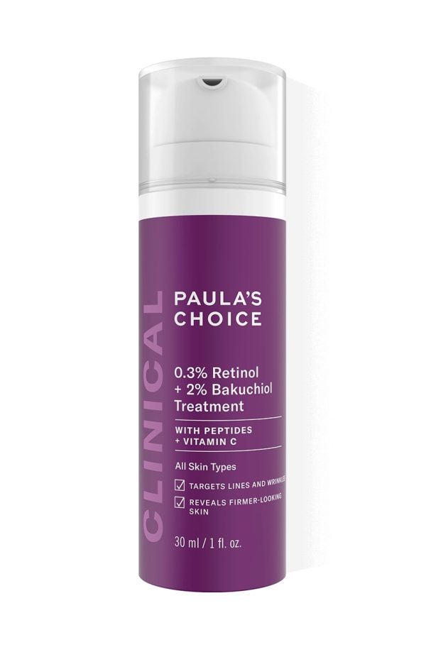 Paula's Choice kosmetika Lietuva veido serumas su retinoliu ir bakucioliu 0.3% treatment kaina